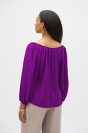 Joseph Ribkoff Off-Shoulder Eggshell Flared Top Style 252159