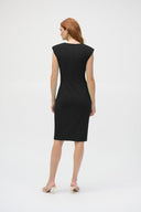 Joseph Ribkoff Sheath Dress With Front Pleats Style 252191