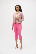 Joseph Ribkoff Millennium Capri Pull-On Pants with Guipure Style 252192