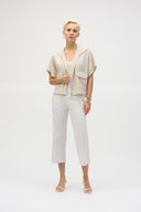 Joseph Ribkoff Hooded Short Sleeve Boxy Jacket Style 252222