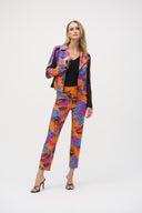 Joseph Ribkoff Multi Millennium Tropical Print Straight Leg Pants Style 252231