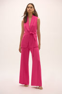 Joseph Ribkoff Geranium Crepe belted Straight Fit Vest Style 252709.