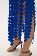 Joseph Ribkoff Scuba Knit Sheath Dress with Circle Fringes Style 252712