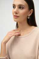 Joseph Ribkoff Sweater Knit Elbow Sleeve Pullover Style 252906