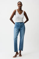 Joseph Ribkoff Metallic Knitted Camisole With Rhinestones Style 252915