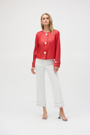 Joseph Ribkoff Faux Suede Boxy Jacket Style 252918