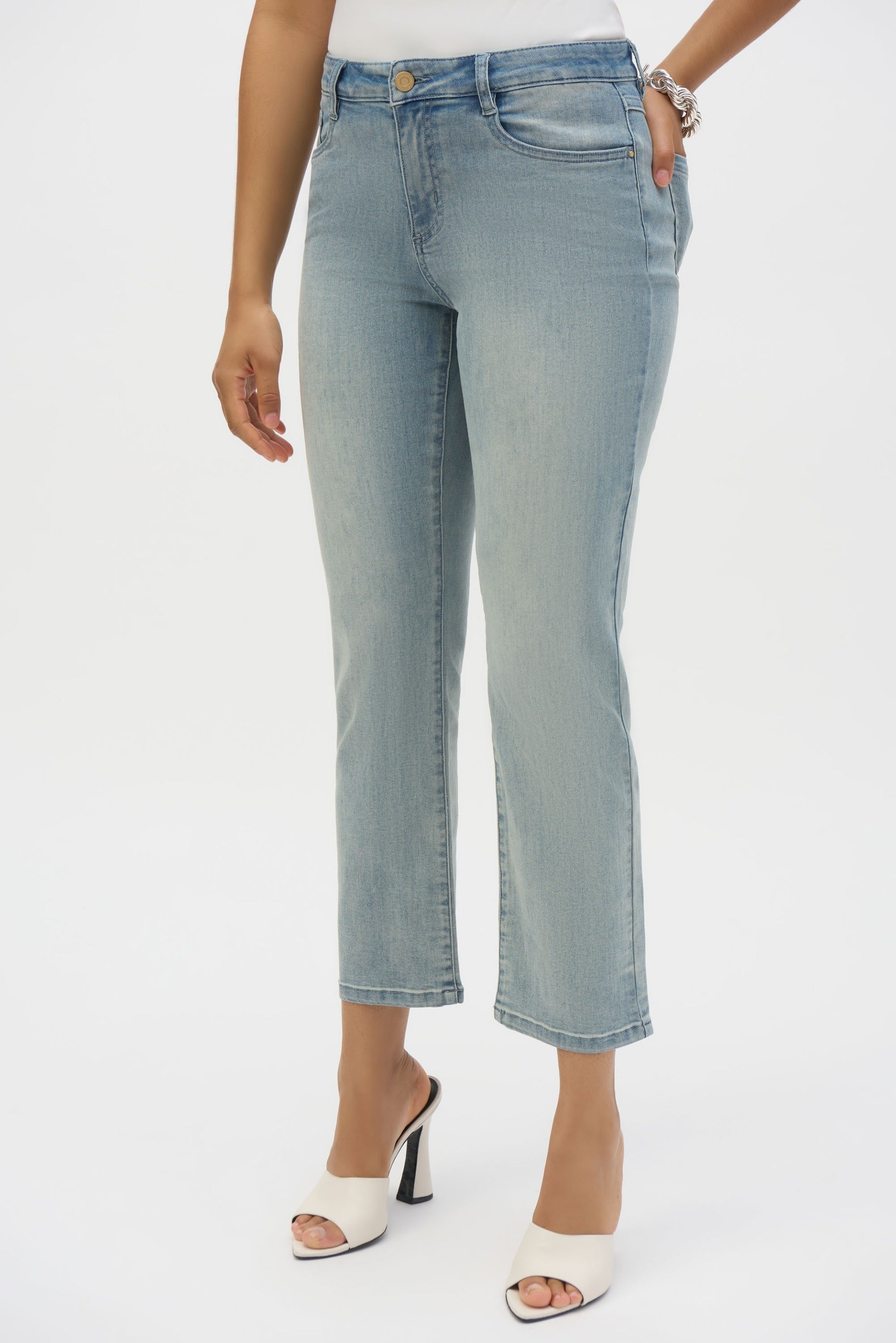 Joseph Ribkoff Margot Light Denim Blue Classic Straight Leg Stretch ...