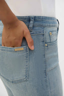 Joseph Ribkoff Margot Light Denim Blue Classic Straight Leg Stretch Jeans Style 252926