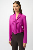 Joseph Ribkoff Cosmos Silky Knit And Satin Straight Tunic Style 253003