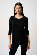 Joseph Ribkoff Asymmetrical Scoop Neckline Tunic Style 253027