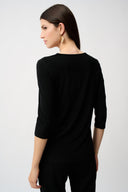 Joseph Ribkoff Asymmetrical Scoop Neckline Tunic Style 253027