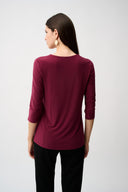 Joseph Ribkoff Asymmetrical Scoop Neckline Tunic Style 253027