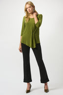 Joseph Ribkoff Asymmetrical Scoop Neckline Tunic Style 253027