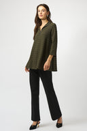 Joseph Ribkoff Avocado Textured Knit A-Line Tunic Style 253028