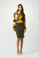 Joseph Ribkoff Heavy Knit Straight Pull-On Skirt Style 253035