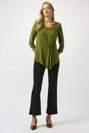 Joseph Ribkoff Heavy Knit Flared Pull-On Pants Style 253039