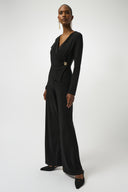 Joseph Ribkoff Silky Knit Wide-Leg Jumpsuit Style 253046