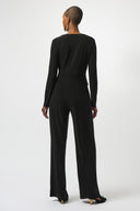 Joseph Ribkoff Silky Knit Wide-Leg Jumpsuit Style 253046