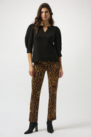 Joseph Ribkoff Black Scuba Jersey Fitted Top Style 253048