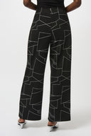Joseph Ribkoff Abstract Print Wide-Leg Pants Style 253080