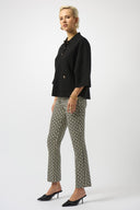 Joseph Ribkoff Geometric Print Straight Pull-On Pants Style 253098