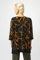 Joseph Ribkoff Silky Knit Printed Boxy Tunic Style 253113