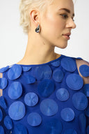 Joseph Ribkoff 3D Embroidered Mesh Boxy Tunic Style 253121