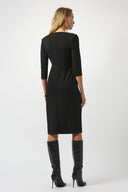 Joseph Ribkoff Black Scuba Crepe Sheath Dress Style 253127