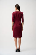 Joseph Ribkoff Black Scuba Crepe Sheath Dress Style 253127