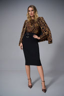 Joseph Ribkoff Moss Crepe Pencil Skirt Style 253134