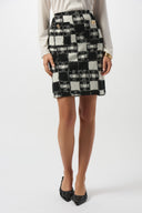 Joseph Ribkoff Plaid Print Pull-On Skirt Style 253146