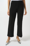 Joseph Ribkoff Black Silky Knit Wide-Leg Pull-On Pants Style 253192.