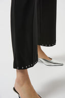 Joseph Ribkoff Black Silky Knit Wide-Leg Pull-On Pants Style 253192