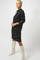 Joseph Ribkoff Abstract Print Straight Dress Style 253197