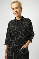 Joseph Ribkoff Abstract Print Straight Dress Style 253197