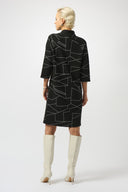 Joseph Ribkoff Abstract Print Straight Dress Style 253197