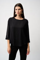 Joseph Ribkoff Soft Twill Boxy Top Style 253214