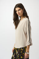 Joseph Ribkoff Soft Twill Boxy Top Style 253214