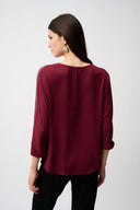 Joseph Ribkoff Soft Twill Boxy Top Style 253214