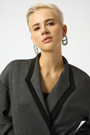 Joseph Ribkoff Scuba Jersey Belted Straight Coat Style 253223