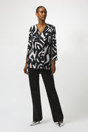 Joseph Ribkoff Abstract Print Fit And Flare Tunic Style 253224