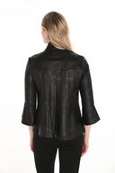 Frank Lyman Black Snake Skin 3/4 Bell Sleeve Jacket Style 253237