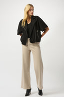 Joseph Ribkoff Black Scuba Jersey Boxy Jacket Style 253241