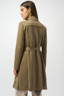Joseph Ribkoff Java Scuba Suede Straight Coat Style 253252