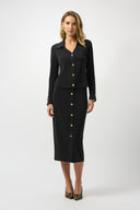 Joseph Ribkoff Moss Crepe Pull-On Pencil Skirt Style 253262