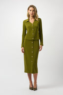 Joseph Ribkoff Moss Crepe Pull-On Pencil Skirt Style 253262