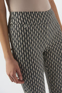 Joseph Ribkoff Geometric Print Straight Leg Pull-On Pants Style 253268