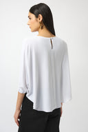 Joseph Ribkoff Vanilla Soft Twill Boxy Top Style 253290