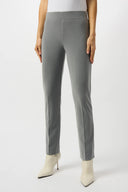 Joseph Ribkoff Grey Melange Silky Knit Straight Leg Pull-On Pants Style 253295