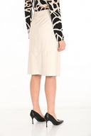 Frank Lyman Faux Leather Pencil Skirt Style 253405